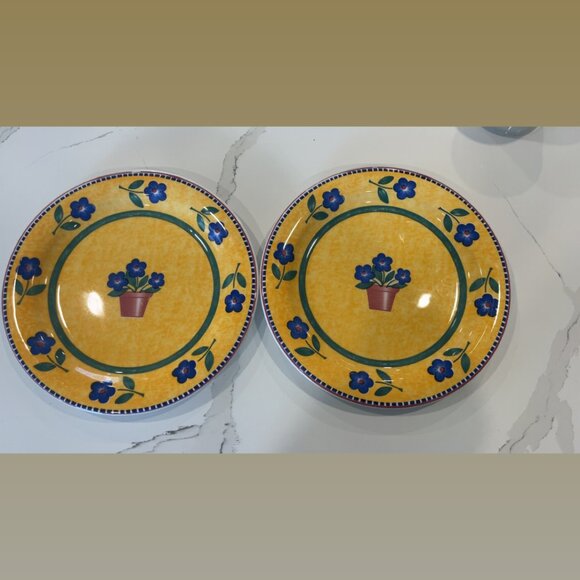 Hudson Bay Other - Hudson Bay Made in Italy Floral Plates Set of 2 Vintage